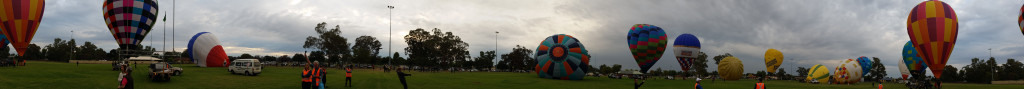 360 degree panoramic view of the launch field one morning