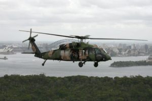 Army Blackhawk over Sydney Harbour (Seth Jaworski)