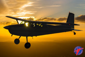 Silhouetted Cessna (photo by Matt Savage)