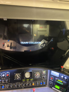 Train Simulator Collision Screen